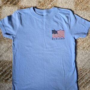 BURLEBO Blue Kids Short Sleeve Tee Size 5/6